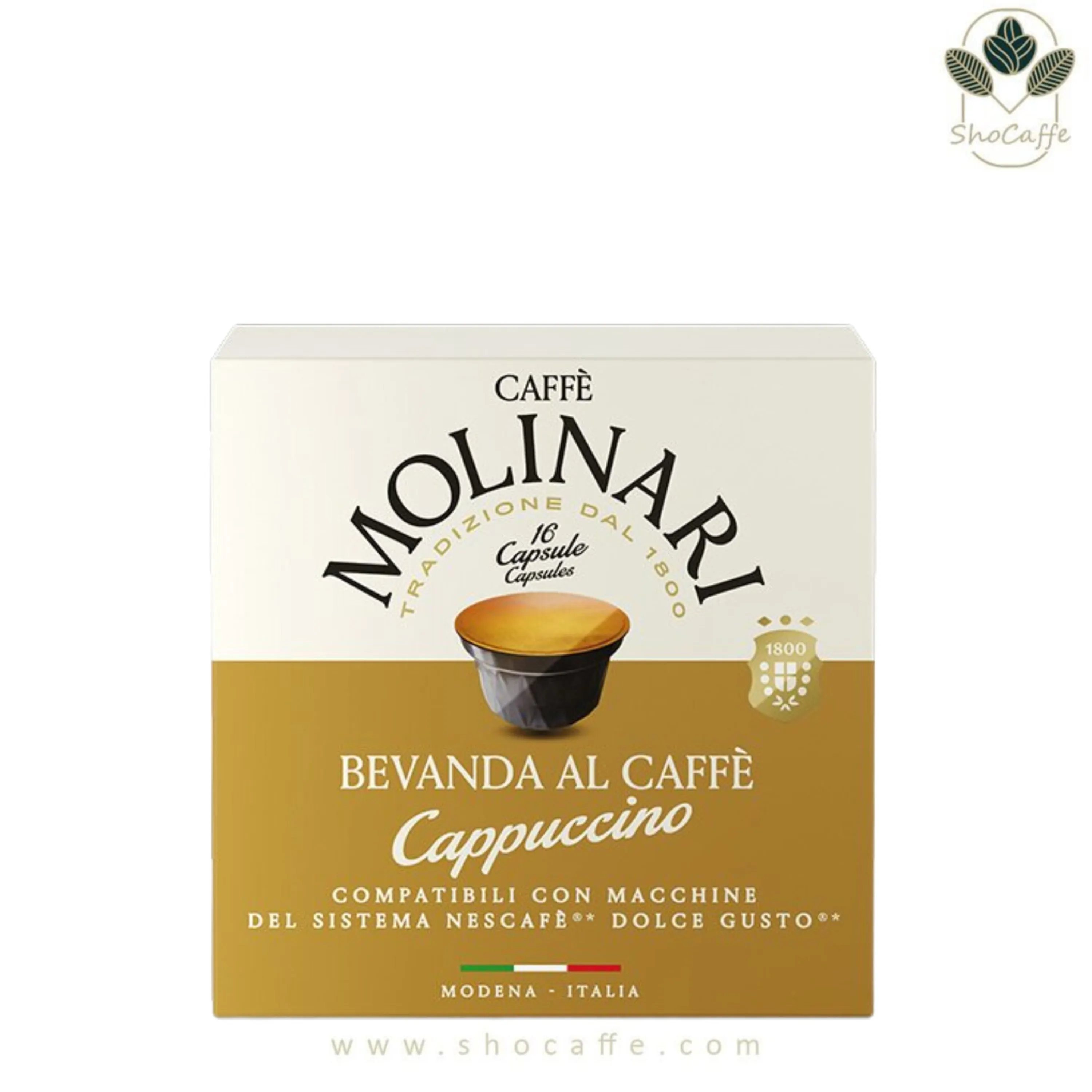 کپسول قهوه دولچه گوستو مولیناری کاپوچینو Molinari Cappuccino
